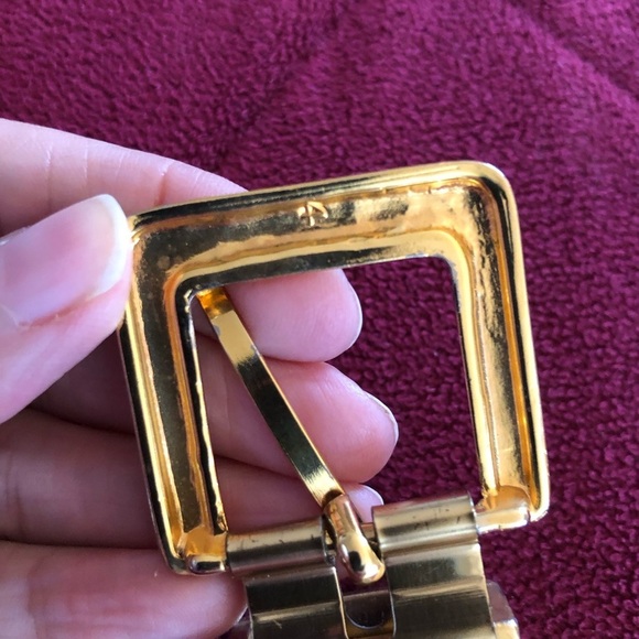 Vintage 60's Gold Metal Belt S - Picture 8 of 9